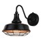Vaxcel Dorado 1 Light Dusk to Dawn Bronze Industrial Outdoor Wall Barn Lantern with Metal Cage Cover T0610 - alternate 2